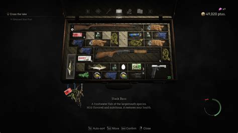 resident evil inventory management.